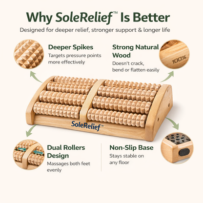 SoleRelief™ Reflexology Therapy Massage Roller